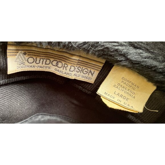 Vintage Trapper Hat Plaid Large Wool Blend Made In USA Dorman Pacific Faux Fur - Picture 5 of 9